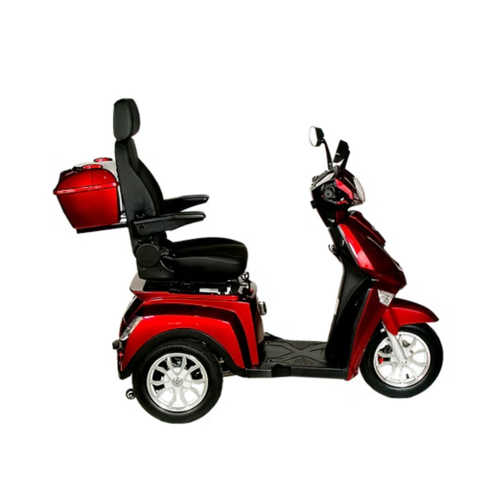 Triporteur électrique bleu en vente chez SP Vélo à Trois-Rivières